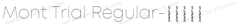 Mont Trial Regular字体转换
